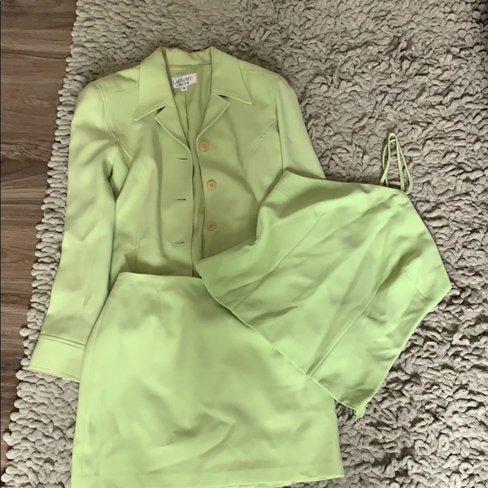 Lime Green 3 pc Suit